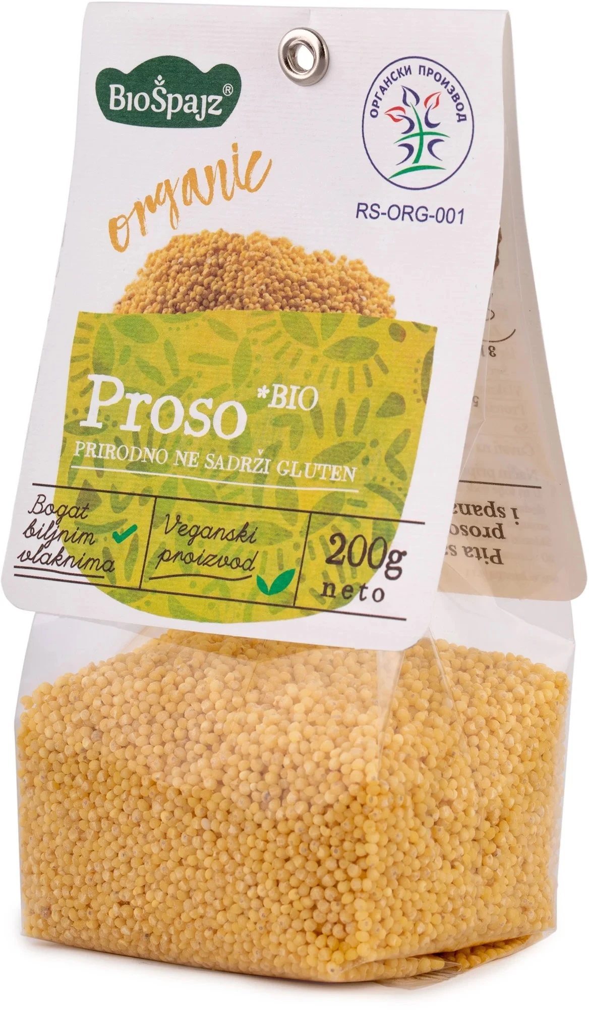 Proso (organski proizvod) 200 g Bio Špajz